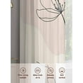 thumbnail image 6 of Minimalist Floral Sheer Curtains for Living Room Bedroom, Light-filtering Sheer Curtain, Modern Flower Rod Pocket Voile Window Treatment Drapes, 52’’Wx72’’L, 2 Panels Set, 6 of 7