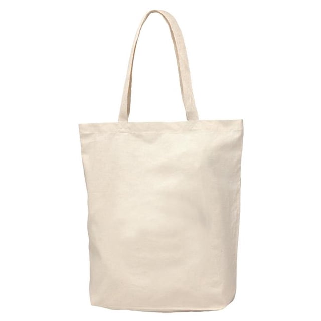 Debco E6065 Sac Fourre-Tout en Coton avec Soufflet - Naturel