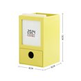 thumbnail image 3 of MORESEC Desktop Storage Box With Calendar With Drawers With Pen Support Multi-Function Household Office Supplies Plastic Storage Box Deals of the Day Clearance Prime, Yellow, 3 of 6