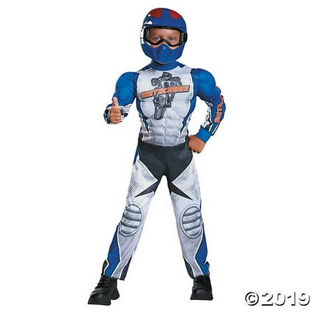 Toddler Muscle Motorcycle Rider Costume - 3T-4T