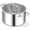 6 QT, variant on Rorence 8 QT Stainless Steel Stock Pot with Glass Lid, Tri-Ply Base Cooking Pot Induction Compatible