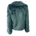 thumbnail image 3 of UNREAL FUR Women's Vegan Fur Madam Butterfly Jacket, Blue, Small, 3 of 3