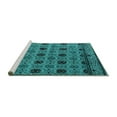 thumbnail image 2 of Ahgly Company Machine Washable Indoor Rectangle Abstract Turquoise Blue Modern Area Rugs, 7' x 9', 2 of 4