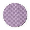 thumbnail image 1 of Oriental Mouse Pad for Computers, Monochrome Design Folkloric Motif Illustration, Round Non-Slip Thick Rubber Modern Gaming Mousepad, 8" Round, Pastel Purple Mauve, by Ambesonne, 1 of 2