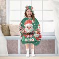 thumbnail image 7 of FORMRS Wearable Blanket Hoodie with Sleeves for Kids Cozy Flannel Sweatshirt, Cute Christmas Pattern, 7 of 7