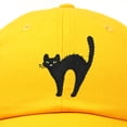 thumbnail image 2 of DALIX Black Cat Hat Womens Halloween Baseball Cap in Gold, 2 of 6