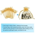 thumbnail image 3 of 50pcs Organza Bags 2x3 Inch Drawstring Favor Pouches Sheer Mesh Bag for Gift Jewelry Wedding Party Gold, 3 of 6