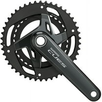 Shimano CUES FC-U8000-2 Crankset - 170mm, 11-Speed, 46/32t, Asymmetric 96 BCD, Hollowtech II, Black