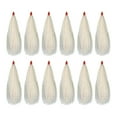 thumbnail image 4 of koolsoo 12 Pieces Fishing Bucktail Teasers for Seabass Slide Tube Rig Saltwater Plug White, 4 of 9