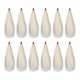 thumbnail image 4 of 12 piezas de pesca Bucktail Hair Teaser ligero hecho a mano suministros enchufe para río, 4 of 8