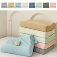 thumbnail image 1 of Jiaeri Ice Silk Pillowcase Set,Solid Color Cooling Pillow Case for Sleeping,Soft Breathable Lyocell Fiber Pillow Cover for Bedroom with Invisible Zipper, 1 of 7