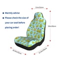 thumbnail image 5 of Sikiie Cartoon Avocado Car Seat Covers 2PCs Front Car Seat Covers Universal fit for Most Cars SUVs and Trucks-2 PCS, 5 of 9
