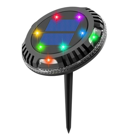 

Tiitstoy 10 Led Solar Power Buried Light Under Ground Lamp Outdoor Way Garden Deck-Color