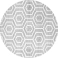 thumbnail image 1 of Ahgly Company Indoor Round Abstract Gray Contemporary Area Rugs, 6' Round, 1 of 1