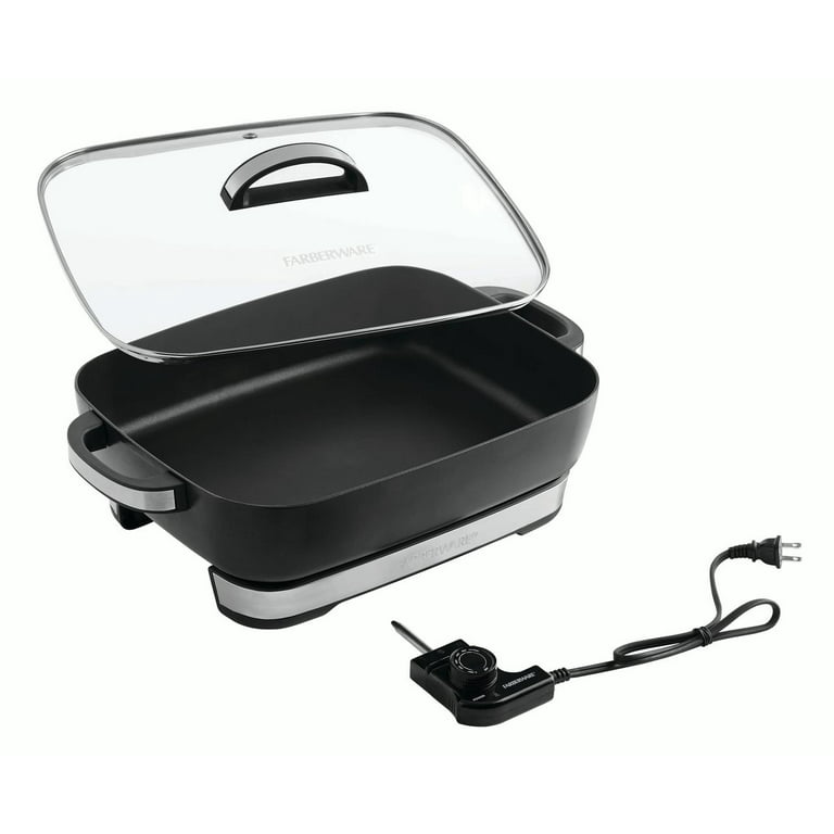 Farberware Royalty 3-in-1 Black Skillet, Grill & Griddle Cooking System