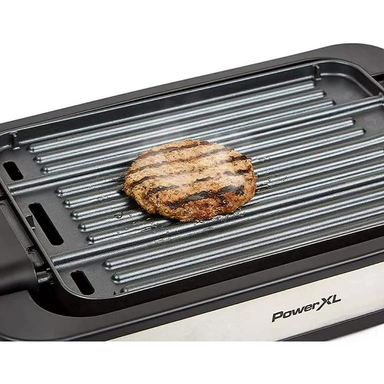 PowerXL Premium Indoor Electric Grill, Smokeless BBQ, Multi-Purpose  Countertop Griddle, Authentic Grill Marks, Dishwasher-Safe, Non-Stick  Coating, Rapid Heat 