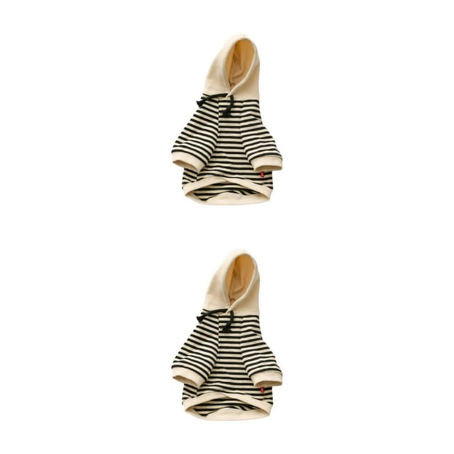 Youkk Pet Clothes For Dogs Apposite Size Comfortable And Convenient Warm black stripe XL 2Set