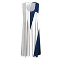 thumbnail image 4 of SMihono Robe d'Été Grande Taille pour Femmes 2023 Été Mode Bord de Mer Décontractée Imprimée Sans Manches à Col Rond, 4 of 6
