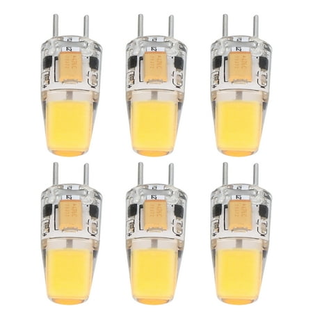 

Octpeak 6PCS GY6.35 Bulb 5W AC DC12V COB Light Bulb Energy Saving Silicone Ceiling Lamp Bulb For Living Room Silicone Light Bulb Ceiling Lamp Bulb