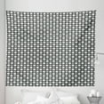 thumbnail image 1 of Black and Grey Tapestry, Abstract Floral Design with Petal Silhouettes on Greyscale Backdrop, Fabric Wall Hanging Decor for Bedroom Living Room Dorm, 5 Sizes, Black Grey White, by Ambesonne, 1 of 1