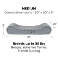 thumbnail image 3 of FurHaven | Cooling Gel Ultra Plush Luxe Lounger Pet Bed for Dogs & Cats, Gray, Medium, 3 of 12