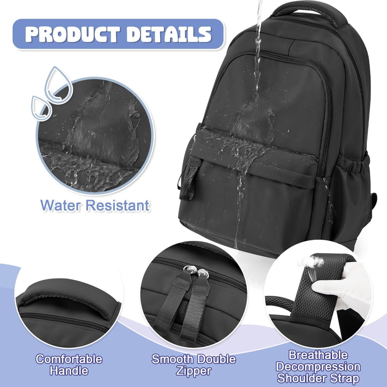 Waterproof Mini Backpack Travel College Daypack USB Charging Port Amazon.com: Skaypibs Backpack for Women, College High School  main image 4