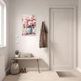 thumbnail image 2 of ZHONGYUTONG Peony Canvas Wall Art Pink Flower in Vase Pictures Floral Painting Romantic Poster Print for Bathroom Decor Framed (16.00" x 24.00"), 2 of 5