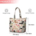 thumbnail image 4 of Dachshund and Flower Travel Tote Bags for Women Carry On,Large Weekender Bags for Women Travel,Multi Functional Duffle Bag for Work,Shopping,Sports, 4 of 5