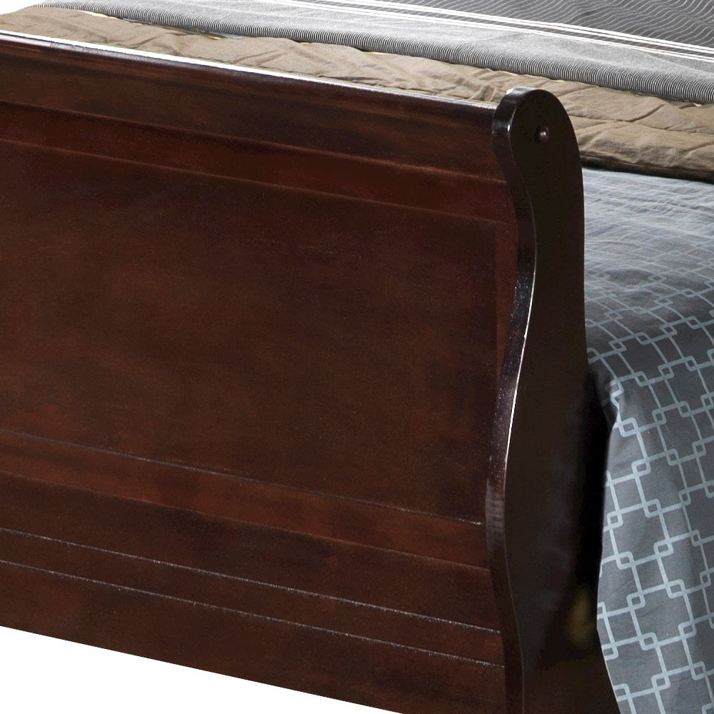 Glory Furniture Louis Phillipe King Bed in Cappuccino Color