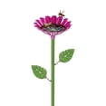 thumbnail image 2 of Haidf Bee Watering Station, Metal Bee Watering Cups with Flower Design, Elegant Bee Bath Bowl for Outdoor Garden Yard Lawn Decor, Bee Baths for Garden, Butterfly Feeder, 25.2", Hot Pink, 2 of 6