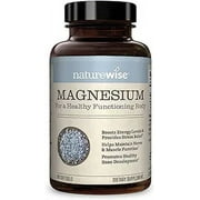 Naturewise Magnesium Essential Mineral Supplement for Optimal Health, Wellness, and Mood Support 90 Softgels