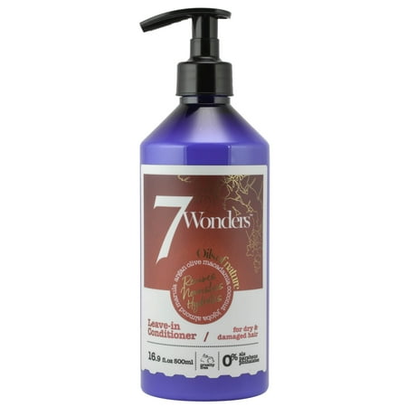 Organics Nourishing Conditioner - 7 Wonders Nourishing Leave In Conditioner with Pure Organic Oils of Almond, Marula, Argan, Olive, Macadamia, Coconut & Jojoba 16.9 fl. Oz.