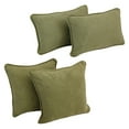thumbnail image 2 of Blazing Needles 9819-CD-S4-MS-SG Double-Corded Solid Microsuede Throw Pillows with Inserts, Sage Green - Set of 4, 2 of 5