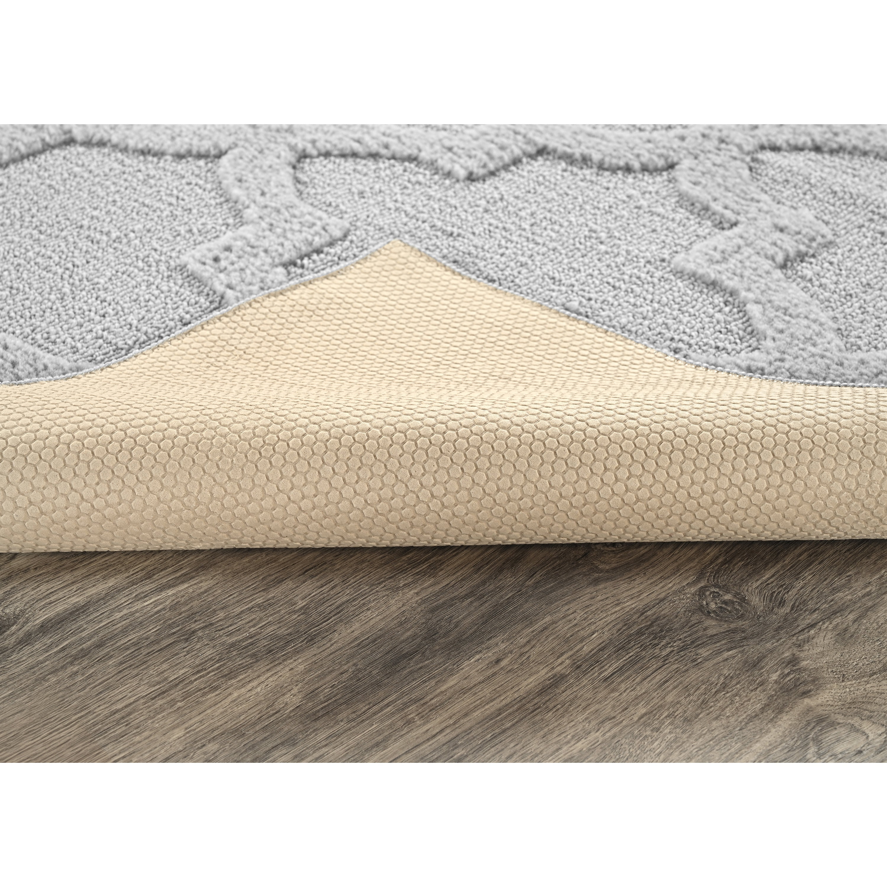 Garland Rug Quatro Polypropylene Silver Indoor Area Rug, 9' x 12'