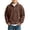 Brown, variant on BXJX Boys Button Sweatshirts Size 8 T, Waffle Knit School Long Sleeve Lapel Collar Pullover Tops Army Green