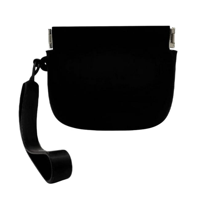 ZheElen Sac de Rangement pour Écouteurs Pratique - Fermeture Automatique Gratuite, Mini Sac Portable Noir