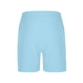 thumbnail image 5 of zfhfof Men's Linen Shorts Casual Elastic Waist Drawstring Summer Beach Shorts Lightweight Vacation Shorts with Pockets, 5 of 6