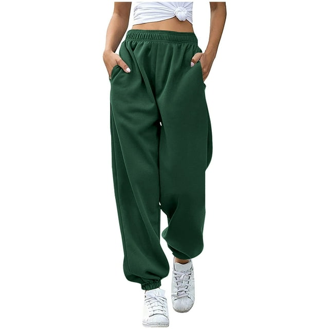 Timegard Sweatpants for Women Joggers Elastic Waist Drawstring Fall Winter Casual Comfy Pants with Pockets