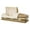 Gold, variant on Overnight Caskets Legacy Funeral Casket Gold with Cream Velvet Interior - Premium 18 Gauge Steel