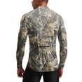 thumbnail image 6 of Realistic Camo Quarter Zip Pullover for Men, Long Sleeve Hunting Fishing Jersey with Moisture Wicking Quick Dry Fabric - Lightweight Outdoor Athletic Performance Tops Brown M, 6 of 6