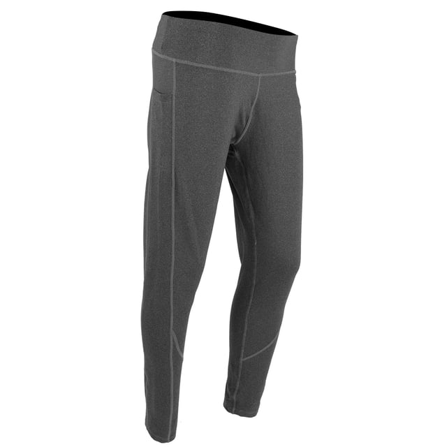 Pantalones deportivos de yoga para mujer Fitness Leggings para correr de cintura alta de secado rápido (L y gris oscuro)
