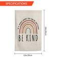thumbnail image 3 of Be Kind Garden Flag Vertical Double Sided Rainbow LGBT Community Gay Pride Equality Lesbian Transgender Bisexual Yard Decor, 3 of 6