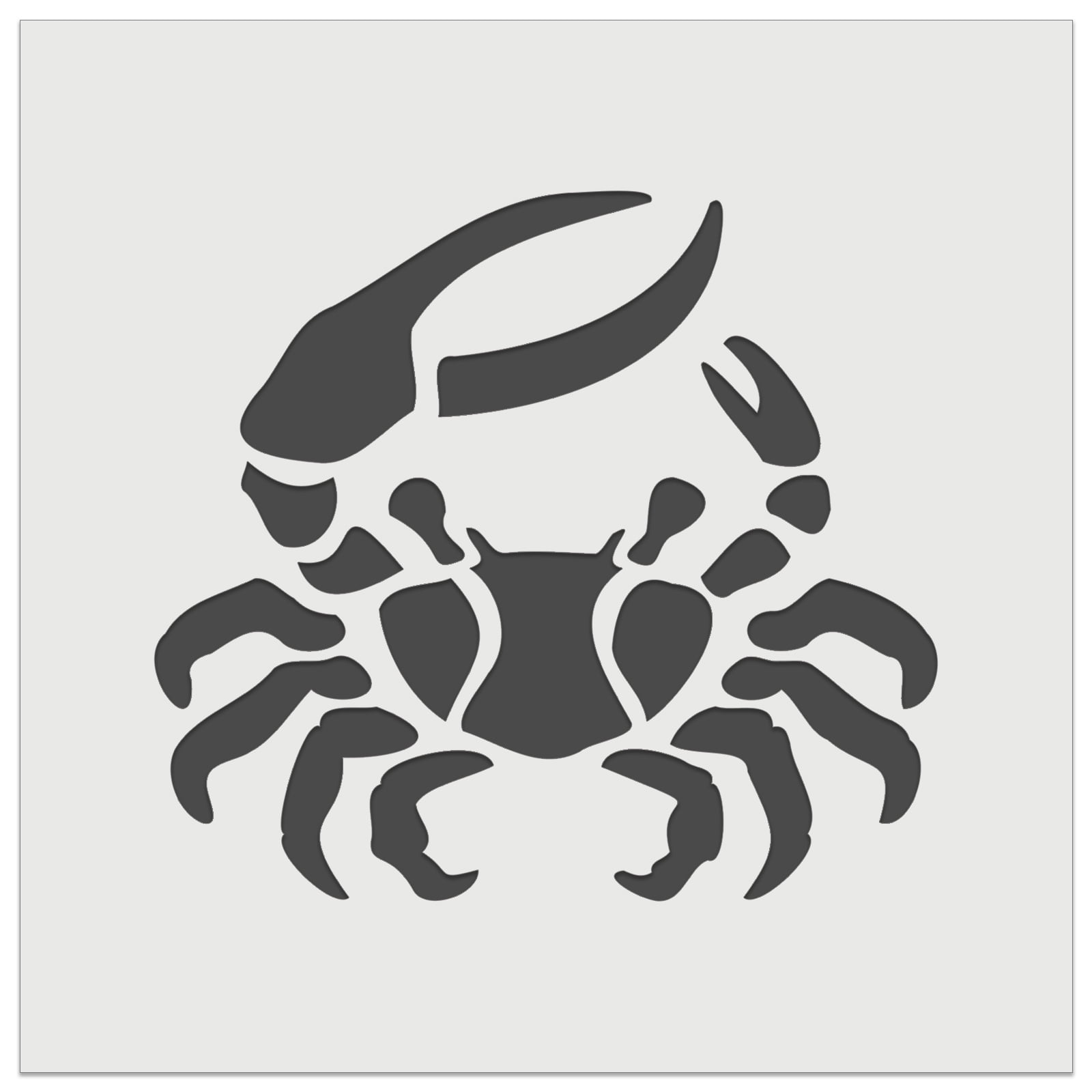 Fiddler Crab Crustacean with Large Claw DIY Cookie Wall Craft Stencil