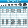 thumbnail image 7 of Uxcell 30pcs Nylon Hole Plugs,3/5"(16mm) Round Drill Screw Hole Plugs Covers, Dark Gray, 7 of 7