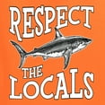 thumbnail image 6 of Wild Bobby Respect The Locals Save Our Oceans Shark Animal Lover Women Graphic Tee, Orange, XX-Large, 6 of 6