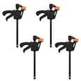 thumbnail image 2 of 4pcs 4inch Bar F Clamps Clip Grip Quick Ratchet Release Woodworking DIY Hand Tool Kit,F Clamp, Bar Clamp, 2 of 12
