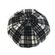 thumbnail image 1 of Sonducket Boina a cuadros, sombreros, gorros, otoño, Universal, de moda, pintor, tocado, al aire libre, Newsboy, boinas octogonales, accesorios Sombreros Blanco Sonducket AP010200-03B, 1 of 6