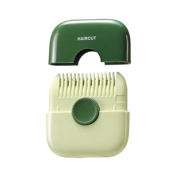 Vogacara Cuchillas premium para eliminación de puntas abiertas y peinado Herramienta imprescindible Peine recortador de cabello 2 en 1 Cuidado del cabello Verde