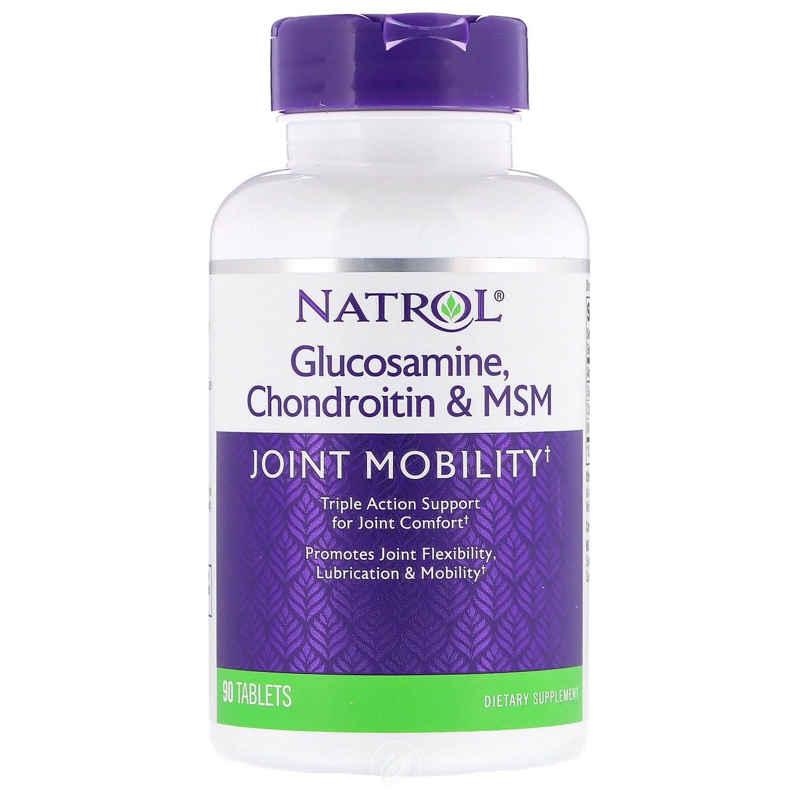 Natrol Glucosamine Chondroitin MSM Dietary Supplement Tablets 90.0 ea