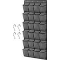 thumbnail image 1 of Zapatero para colgar sobre la puerta – Bolsa de almacenamiento colgante – Montaje en pared en la parte posterior de la puerta con 24 bolsillos grandes y 4 compartimentos, 1 of 5